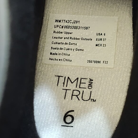 Time and Tru Mid-Calf Rain Boots Water-Resistant Decorative Buckle Women's Size - Picture 9 of 9